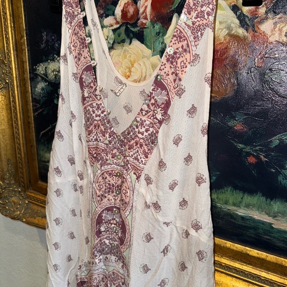 Intimately Free People NEW Faithfully Yours Boho Button Down Maxi Dress Large - Picture 4 of 8